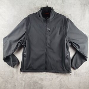 511 Tactical Black Valiant Duty Jacket Mens Large Removable Sleeves Workwear